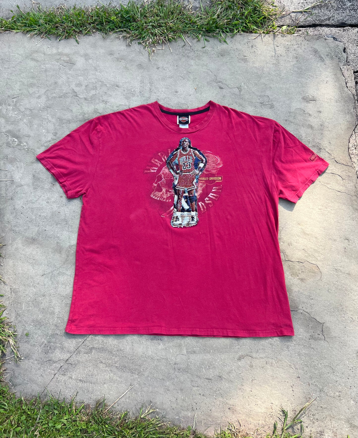 jordan “harley davidson” skull tee 🏍️💨