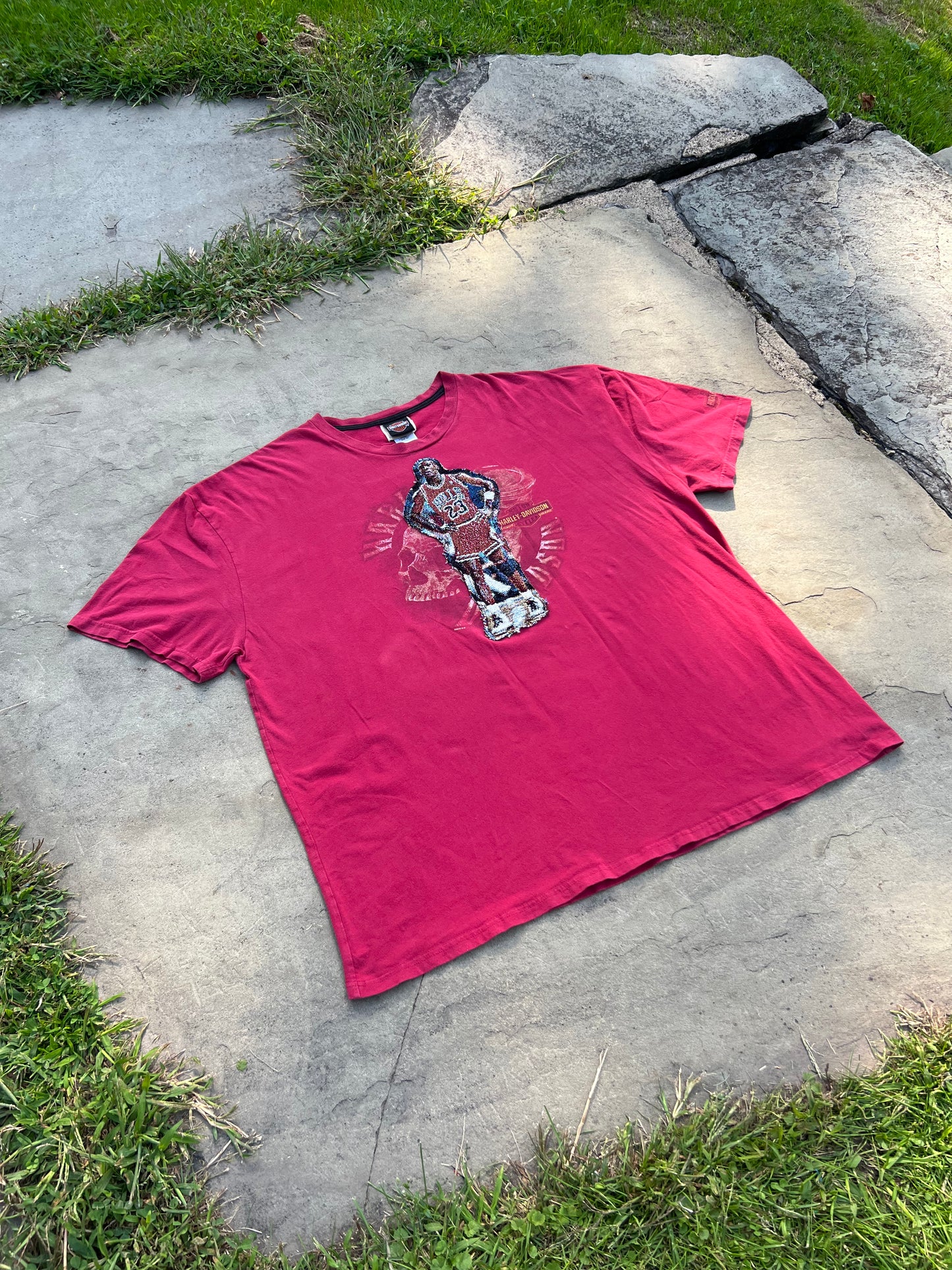 jordan “harley davidson” skull tee 🏍️💨